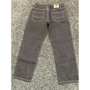Beyond The Limit Black Denim Baggy Jeans Men's Brown Size 38 X 32
